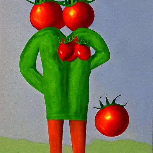 Image similar to tomato man