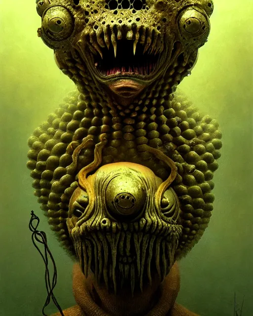 Prompt: siren head grotesque, trypophobia, ultra detailed, ultra realistic, adventure time, studio lighting, by beksinski, alejandro jodorowsky, giger, greg rutkowski, carne griffith trending on artstation, deviantart, photorealism