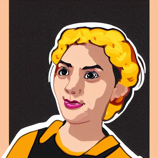 Image similar to Julia from hellthy junk food, digital art