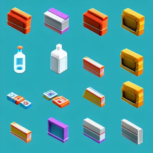 Prompt: a bottle isometric 3 d icons for mobile game, 8 k resolution, gamedesign, octane render, blender 3 d