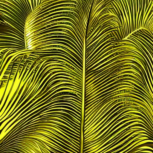 Image similar to gold emerald palm leaves vector background, 8 k ultra resolution