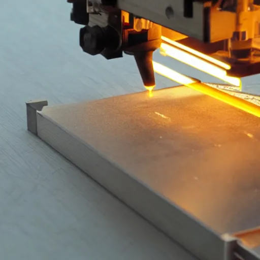Image similar to laser cutting head off cinematic motion detailed