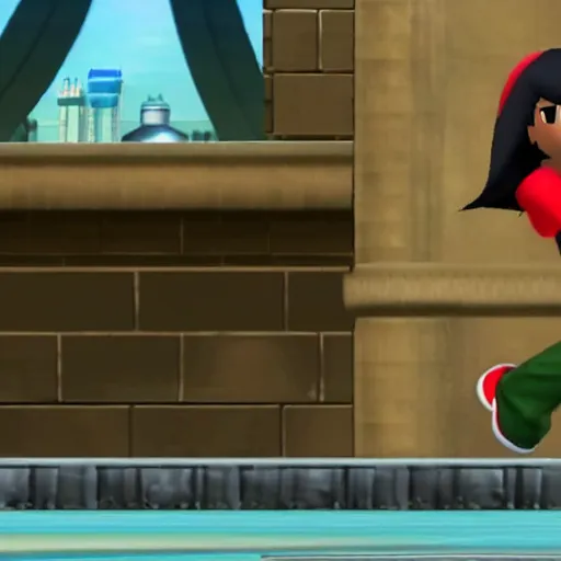 Image similar to Condoleezza Rice in Super Smash Bros, game screenshot