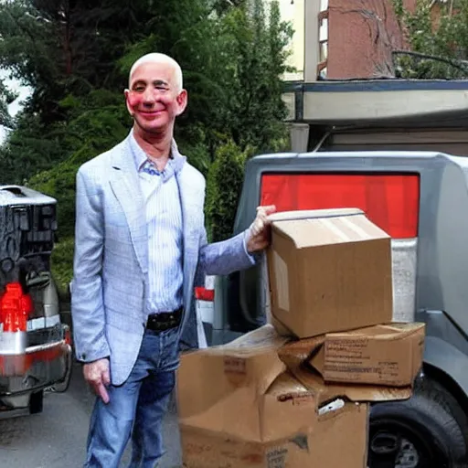 Image similar to jeff bezos as a hobo