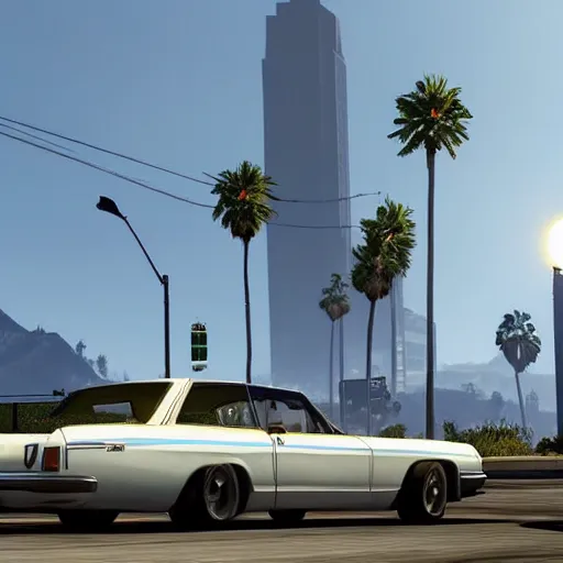 Image similar to a photo of a photorealistic grand theft auto v