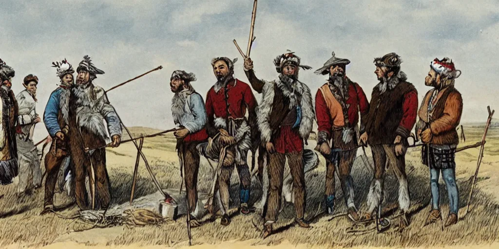 Image similar to fur traders on the canadian frontier