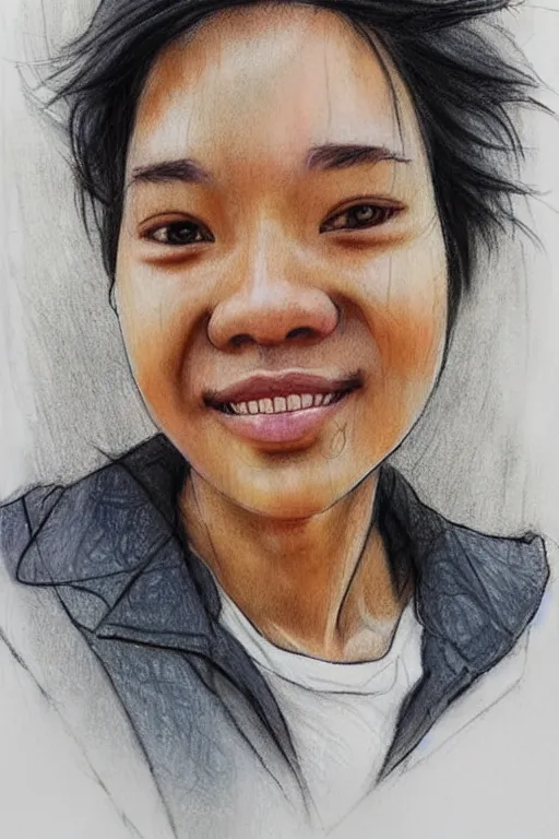 Image similar to last selfie before train accident, realistic, sketch and art by jacqueline e, mongezi ncaphayi, color by bo feng lin