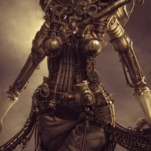 Image similar to steampunk metal machine, details face, detailed body, realistic body proportions, unreal engine, by popular digital artist, digital, artstation, detailed body, heavenly atmosphere, digital art, overdetailed art, trending on artstation, cgstudio, the most beautiful image ever created, dramatic, award winning artwork, beautiful scenery