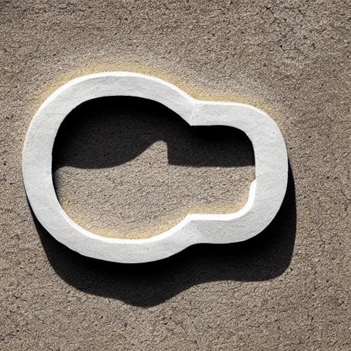 Prompt: letter S, carved in stone, roman inscription, single letter, minimal, trending dribbble, behance