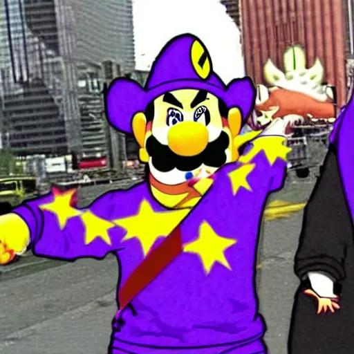 Image similar to wario and waluigi 9 / 1 1