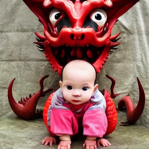 Image similar to dragon baby, cute, adorable, breathing out visably, smooth chinese dragon, big eyes