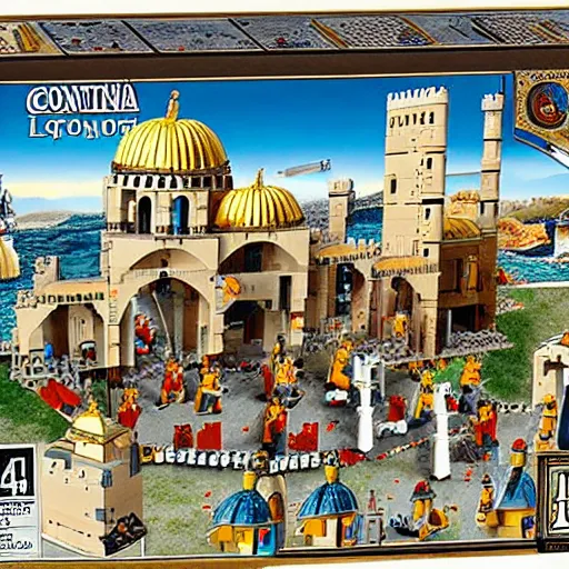 Image similar to 1 4 5 3 fall of constantinople lego set, fall of the byzantine empire, siege of constantinople by the ottoman empire