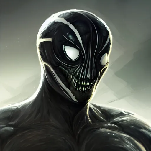 Prompt: a portrait of razor symbiote, D&D, sci-fi, elegant, hopeful, muscular, highly detailed, digital painting, artstation, concept art, smooth, sharp focus, illustration