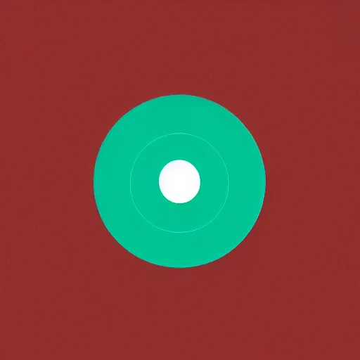 Prompt: minimal album cover with hue circle