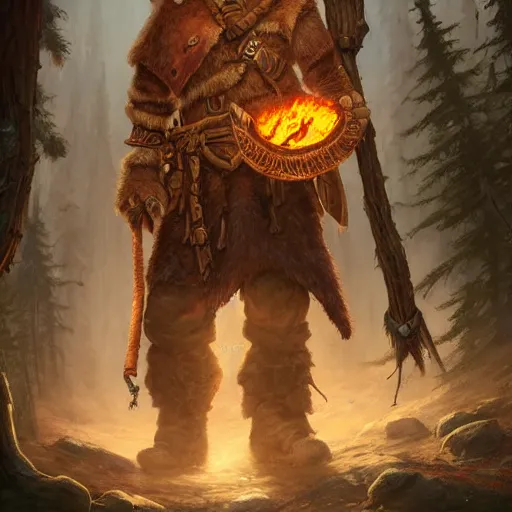 Image similar to a frontiersman in a moose hat, World of Warcraft, cover art, ultra wide lens shot, pretty, beautiful, DnD character art portrait, matte fantasy painting, DeviantArt Artstation, by Jason Felix by Steve Argyle by Tyler Jacobson by Peter Mohrbacher, cinematic lighting, unreal engine, octane render, realistic lighting