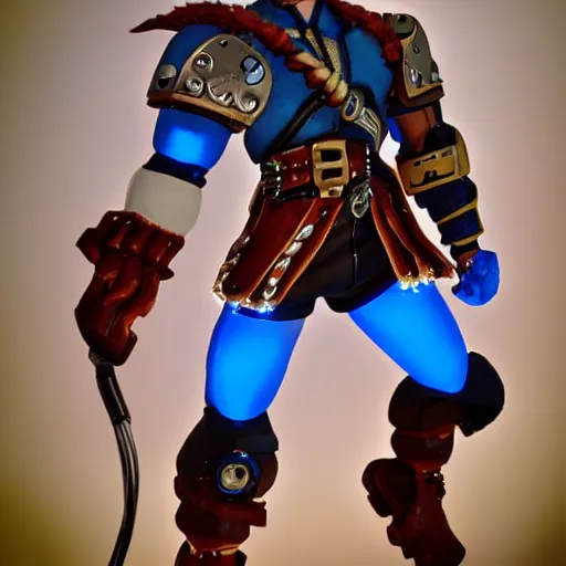 Prompt: a cybertronic simon belmont with whip with leds
