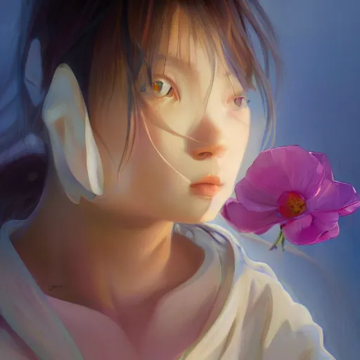 Image similar to beautiful huggy-wuggy from poppy-playtime the video game, Yuumei, Yanjun Cheng, Artgerm and Greg Rutkowski and Alphonse Mucha, studio ghibli, hiyao miyazaki, digital painting, portrait , cinematic lighting, highly detailed, concept art, Atmosphere, illustration, smooth, sharp focus, editor's pickup, trending on artstation, trending on deviantart