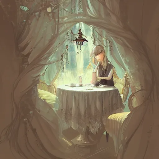 Image similar to cafe in the clouds, intricate, elegant, highly detailed, digital painting, artstation, concept art, smooth, sharp focus, art by bouguerea