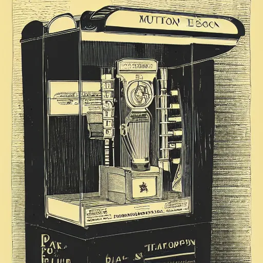 Image similar to plans for a mutoscope as drawn by thomas edison.