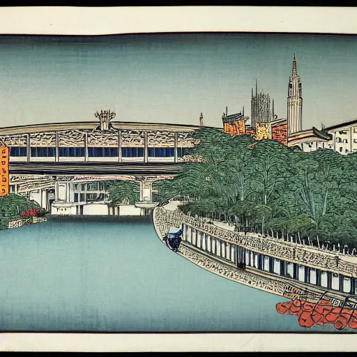 Image similar to milan by hiroshige