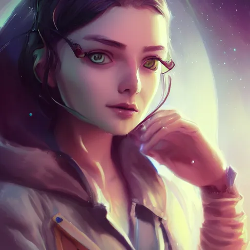 Image similar to beautiful girl in a wormhole character concept style, by Mateusz Urbanowicz, beautiful girl, 8k character concept art, by WLOP, cinematic lighting, trending on artstation, symmetrical portrait symmetrical, highly detailed CGsociety, hyper