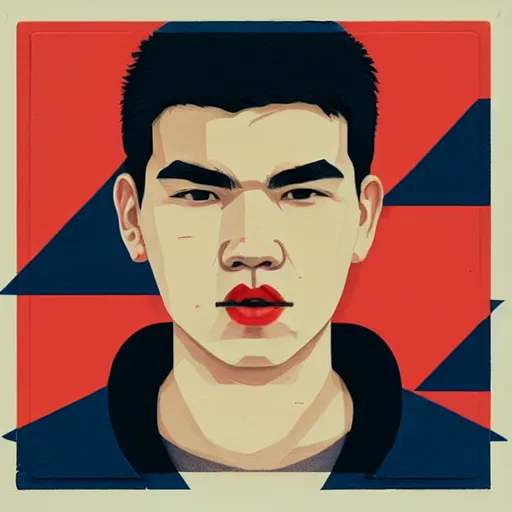 Prompt: Habs Nick Suzuki profile picture by Sachin Teng, asymmetrical, cigarette, Organic Painting , Matte Painting, geometric shapes, hard edges, graffiti, street art:2, by Sachin Teng:4