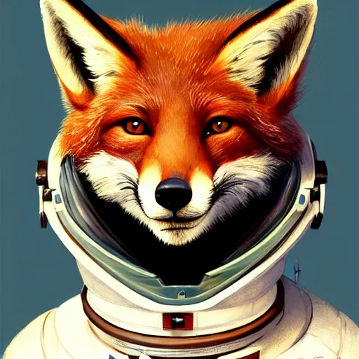 Image similar to an anthropomorphic fox human astronaut,digital art,detailed face,art by greg rutkowski,trevor henderson,fluffy,western comic book style,photorealistic,professional lighting,hyperdetailed,high resolution,high quality,dramatic,deviantarz,artstation