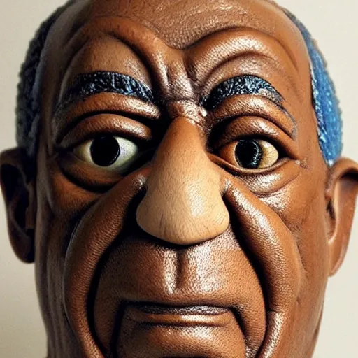 Prompt: bill cosby made out of polymer clay detailed sculpture trending on artstation