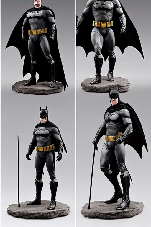 Prompt: batman 1 2 inch action figurine hot toys'sideshow painting the style of leonardo da vinci