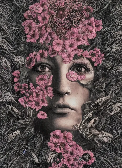 Prompt: goddess of the flowers, painting by Dan Hillier, trending on artstation, artstationHD, artstationHQ, 4k, 8k