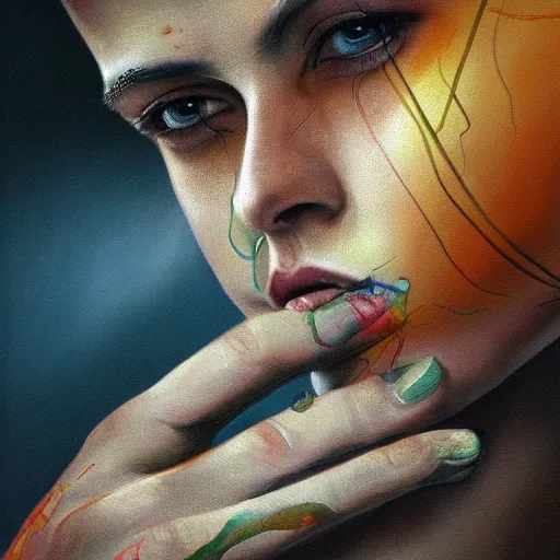 Image similar to high quality high detail painting by armin rahimi on behance strange obsession, hd