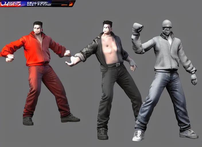 Prompt: 3 d model of zak bagans character in fighting game, stylized 3 d graphics, hdr, ultra graphics, ray tracing, 4 k image