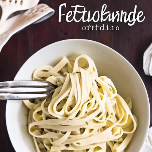 Prompt: when the bowl of fettuccine alfredo is hot as hell