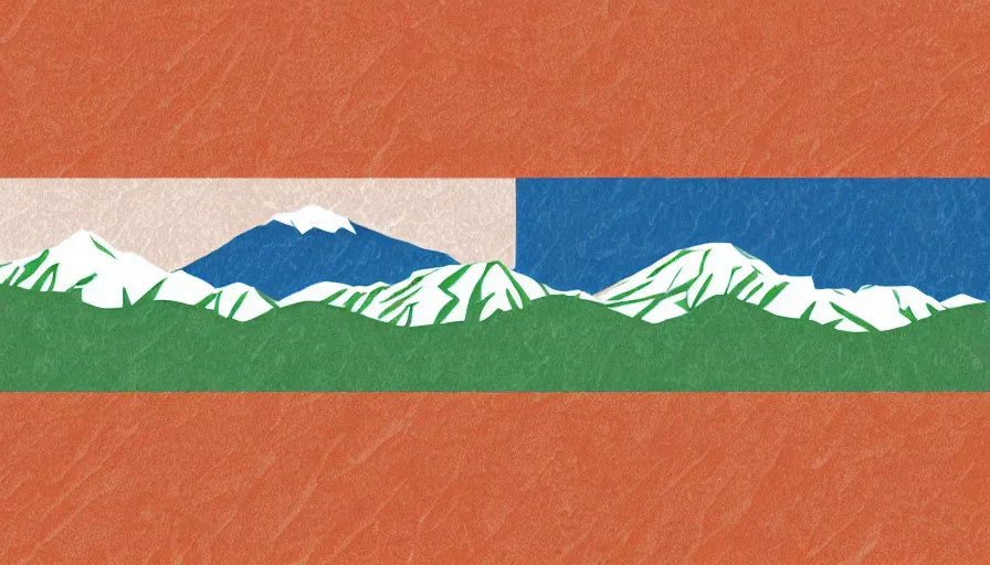 Prompt: A flag representing Idaho's Salmon River mountain valley, vector graphic, vexillology, cobalt and white color scheme,