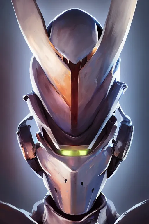 Image similar to epic mask helmet robot ninja portrait stylized as fornite style game design fanart by concept artist gervasio canda, behance hd by jesper ejsing, by rhads, makoto shinkai and lois van baarle, ilya kuvshinov, rossdraws global illumination radiating a glowing aura global illumination ray tracing hdr render in unreal engine 5