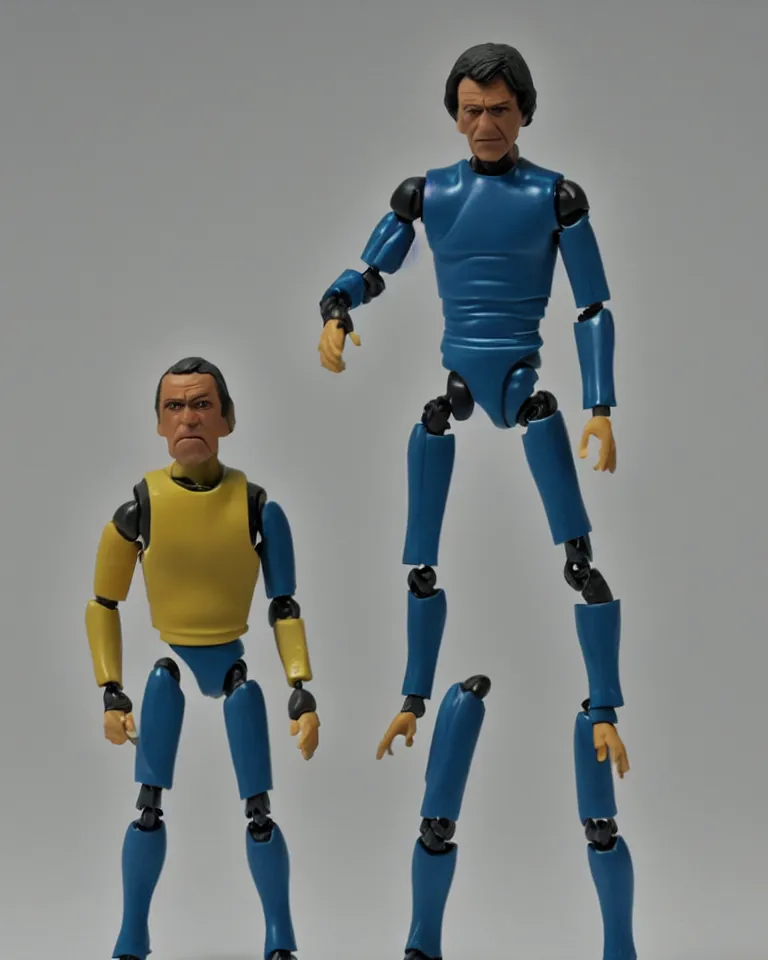 Image similar to photo of a kenner 1 9 8 0's action figure, five points of articulation, normal human proportions, sci - fi, 8 k, full body