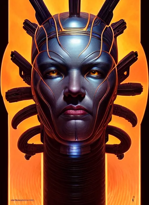 Image similar to Symmetry!! portrait of Galactus, HR Giger!! glowing lights!! sci-fi, intricate, elegant, highly detailed, digital painting, artstation, concept art, smooth, sharp focus, illustration, art by artgerm and greg rutkowski and alphonse mucha