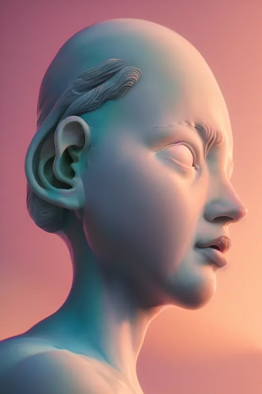 Prompt: soft greek sculpture painted by james jean in pastel colors. artwork by Tooth Wu and wlop and beeple and dan mumford and greg rutkowski and nekroxiii. halo. octane render, cinematic, hyper realism, octane render, 8k, depth of field, bokeh. iridescent accents. vibrant.