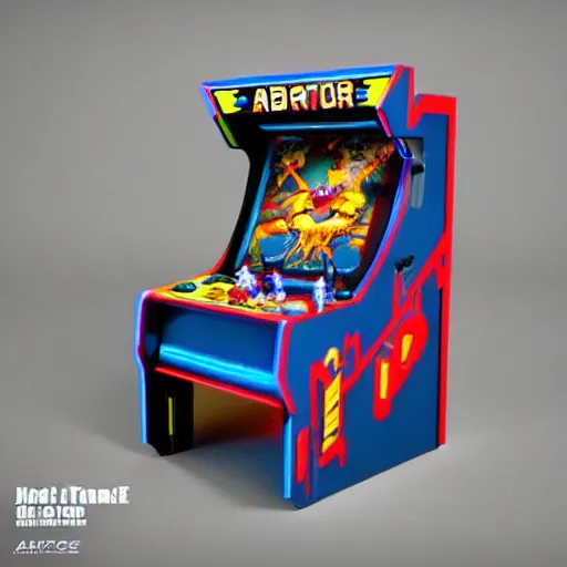 Image similar to arcade machine, octane render, unreal engine, digital art, Artstation, Trending on Artstation, cgsociety, Pinterest, 8k ,