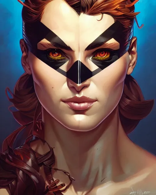 Image similar to artgerm, joshua middleton and sandra chevrier comic cover art, headshot male lizardfolk, symmetrical eyes, scales, beautiful, rim lighting, vivid colors