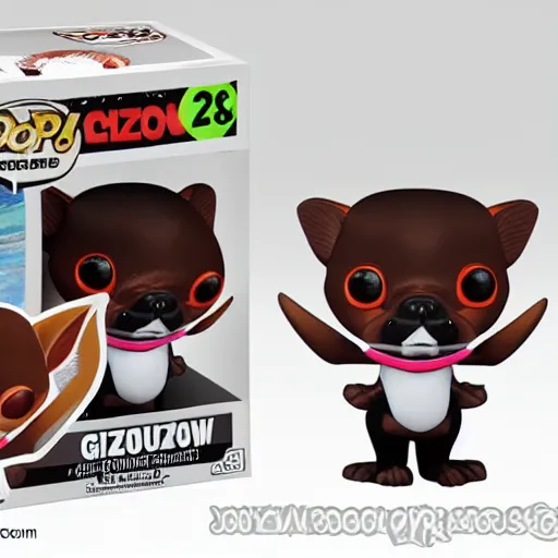 Prompt: cute gizmo mogwai funko pop