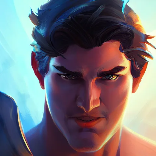 Image similar to Portrait of Achilles, the legendary greek demigod, mattepainting concept Blizzard pixar maya engine on stylized background splash comics global illumination lighting artstation lois van baarle, ilya kuvshinov, rossdraws