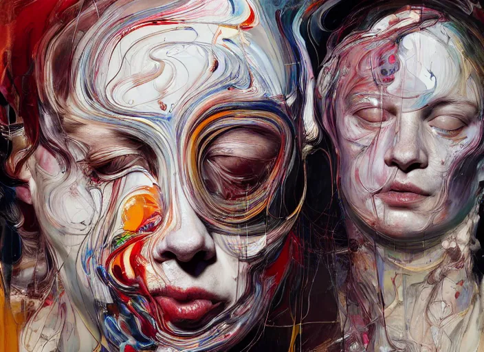 Prompt: it is only with the heart that one can see rightly ; what is essential is invisible to the eye. by jenny saville, scifi, neo - gothic, intricate, rich deep colors. part by james jean, part by adrian ghenie and gerhard richter.