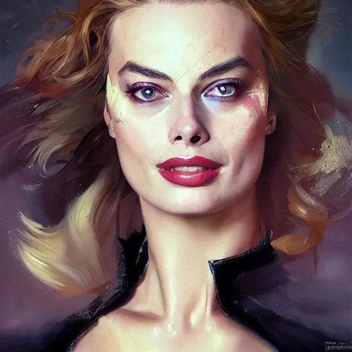 Prompt: margot Robbie as bat girl, painting, by Stanley Artgerm Lau, artstation, greg rutkowski, thomas kindkade, alphonse mucha, loish, norman Rockwell,