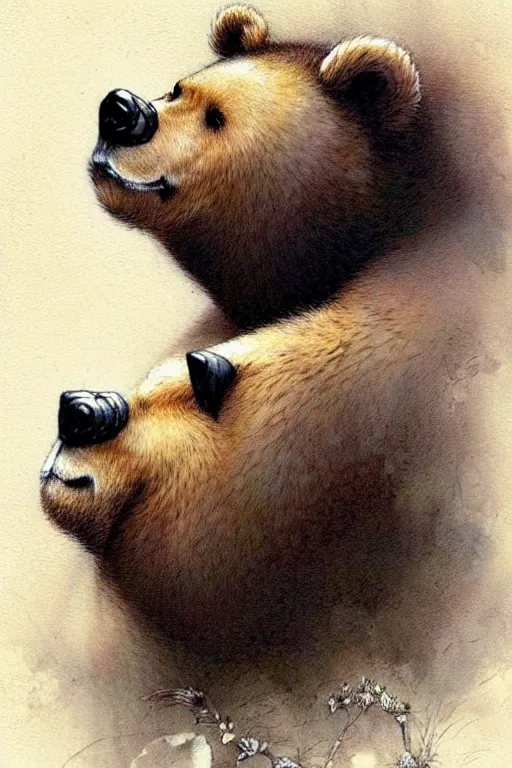 Image similar to !dream ((((( geometric bear face . muted colors.))))) by Jean-Baptiste Monge !!!!!!!!!!!!!!!!!!!!!!!!!!!