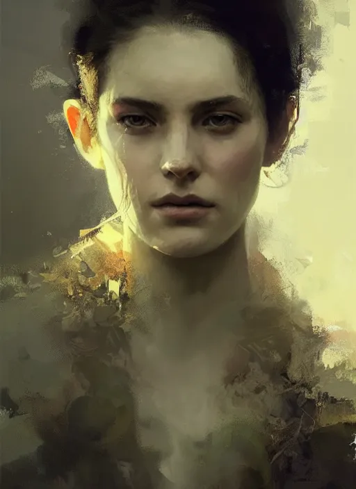 Prompt: queen of nature portrait, very very very beautiful sharp detailed face, rule of thirds, intricate outfit, backlit, by greg rutkowski, by jeremy mann, digital painting