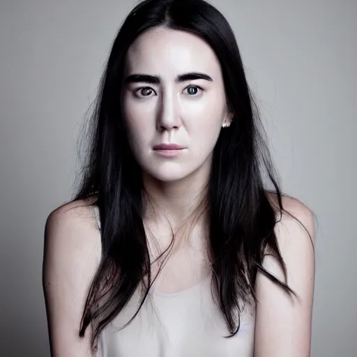 Image similar to a portrait photo of a beautiful young woman who looks like a korean jennifer connelly