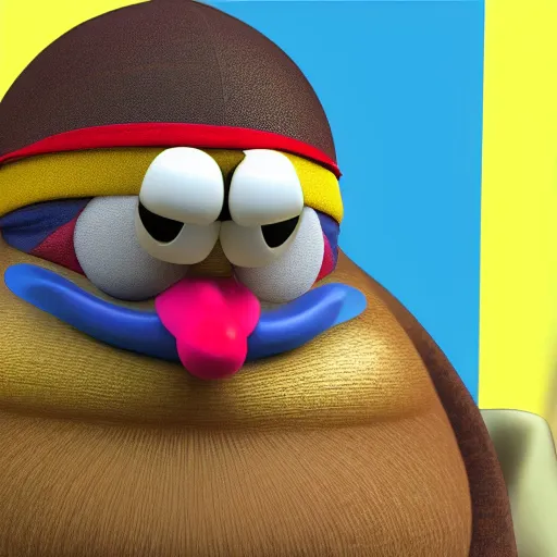 Image similar to super realistic king dedede, real life, photo