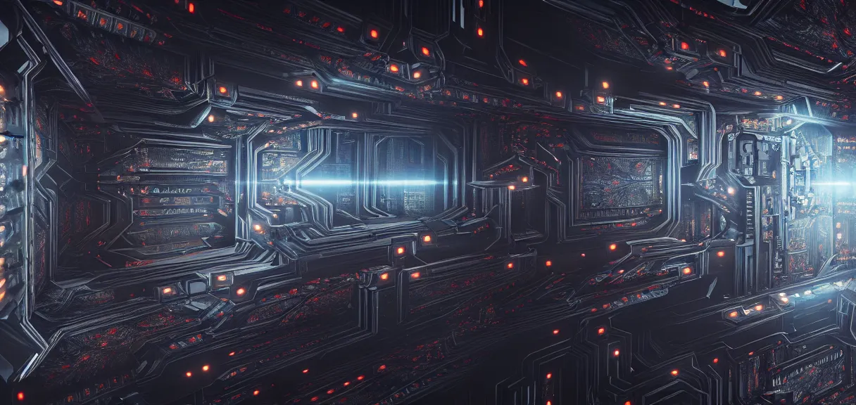 Prompt: fractal motherboard, greg rutkowski, scifi, symmetry fractal, octane render, detailed realistic 8 k,