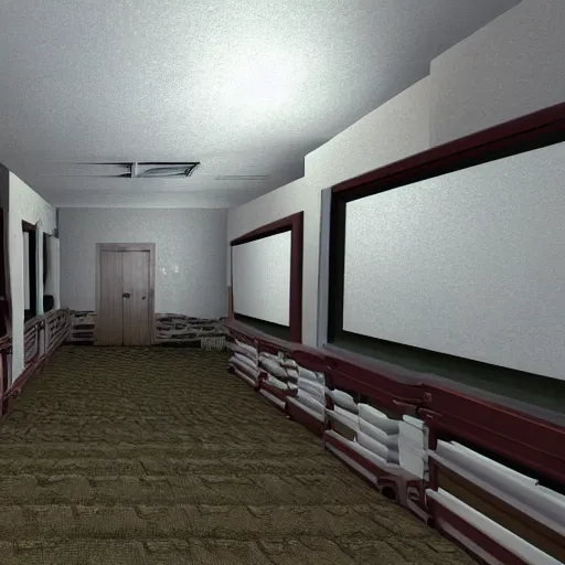 Prompt: in-game screenshot of the Stanley parable ultra deluxe edition